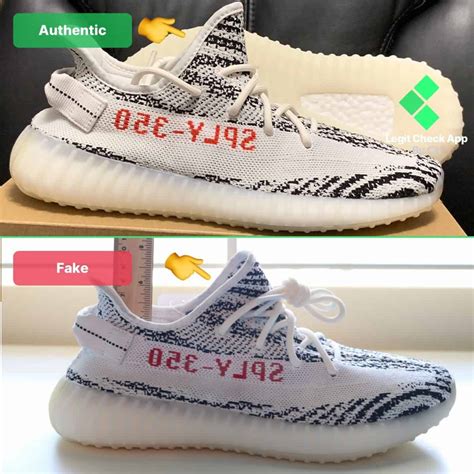 yeezy shoes zebra fake vs real|adidas yeezy 350 vs zebra.